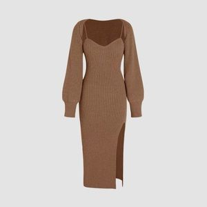 2 pc Knitted Dress 🤎